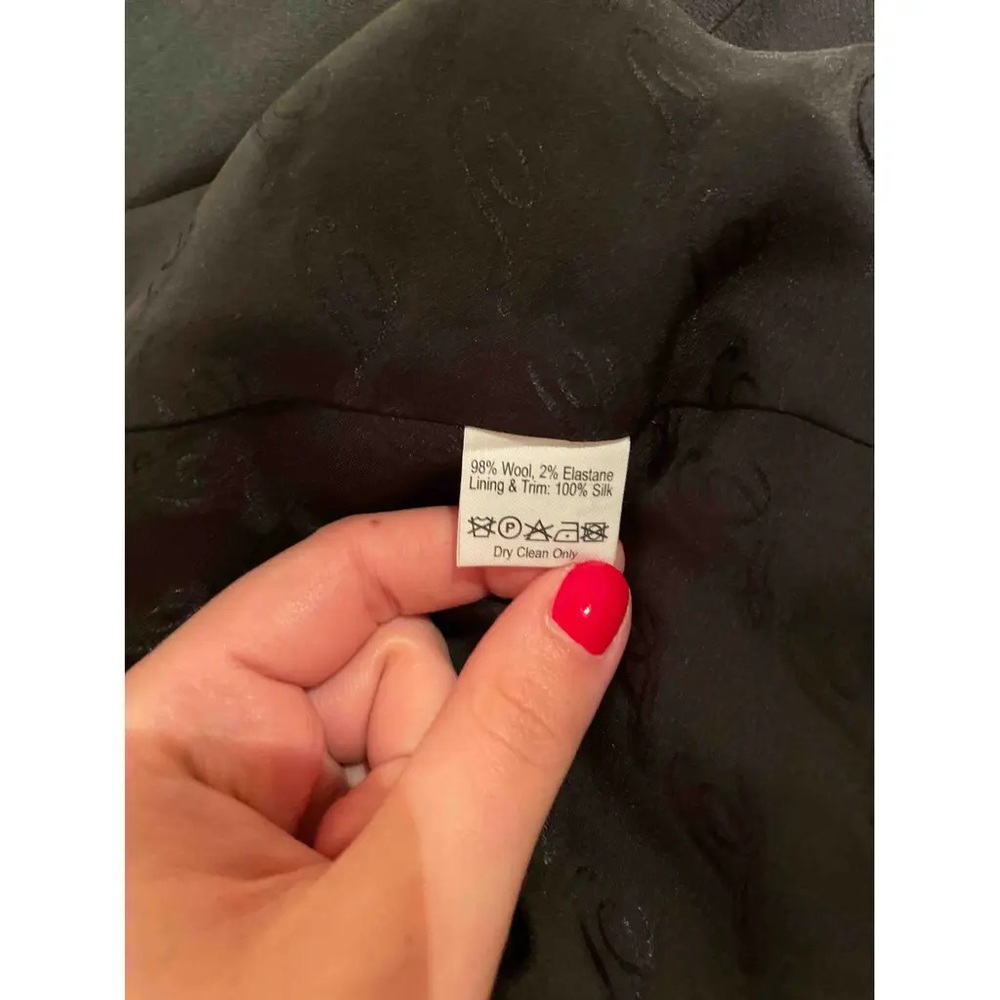 Temperley London Black Military Coat with Silver Buttons - Picture 10 of 11